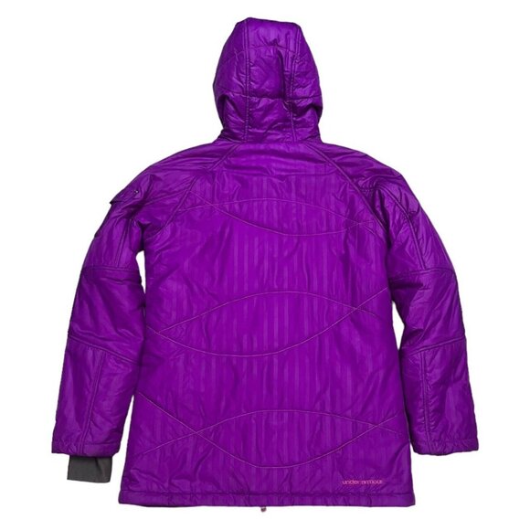 Under Armour Long Fleece-Lined Winter Puffer Parka Jacket - Womens Medium - Picture 6 of 7